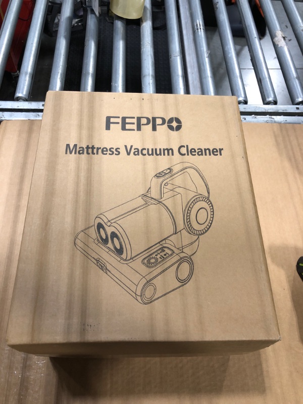 Photo 1 of * Needs to be cleaned*FEPPO Mattress Vacuum Cleaner, 16Kpa Bed Vacuum Cleaner with 253.7nm UV-C Light, 140°F Heat, HEPA Filter & Ultrasonic, Versatile Handheld Vacuums for Bed, Sofa, Couch, Crib(Corded, 500W)