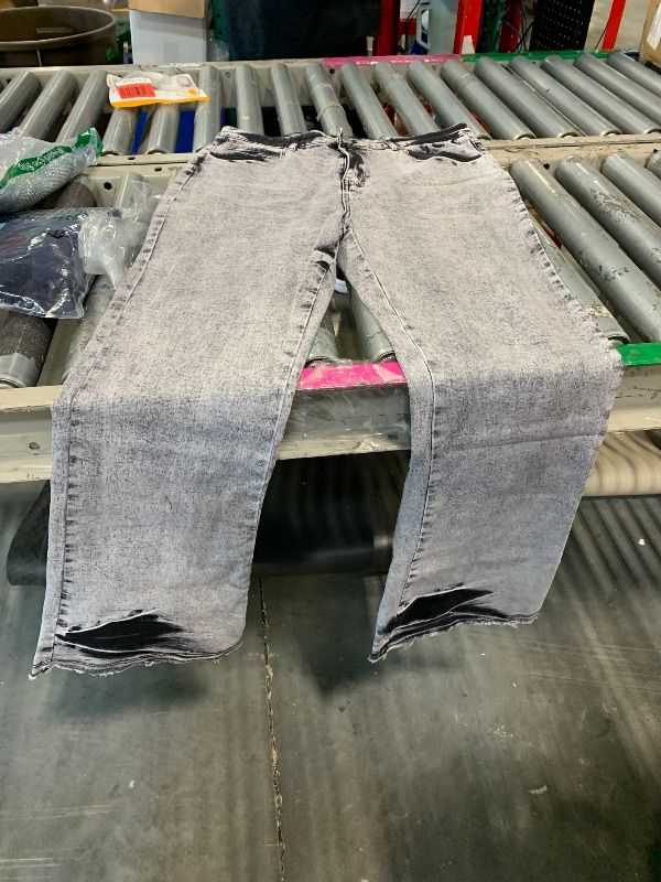 Photo 1 of ******SIMILAR ITEM****** *****FASHION NOVA***** Hip Hop Rhinestone Jeans Women Baggy Straight Vintage Blue Denim Pants Streetwear Jeans Trousers (Large 15 )