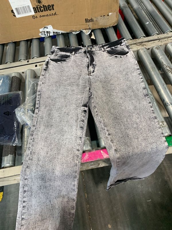 Photo 1 of ******SIMILAR ITEM****** *****FASHION NOVA***** Hip Hop Rhinestone Jeans Women Baggy Straight Vintage Blue Denim Pants Streetwear Jeans Trousers (Large 15 )