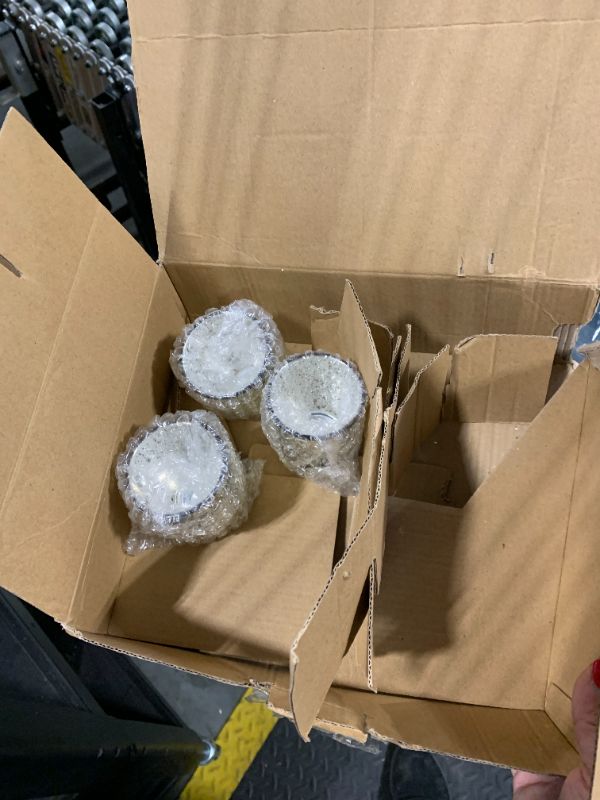 Photo 1 of ***ONLY 3 CANDLE HOLDER****DEVI 24pcs Assorted Gold Votive Candle Holders, Mercury Glass Candle Holder, Diwali Decorations, Gold Wedding Centerpieces for Tables, Gold Bridal Shower PartyTable Decorations