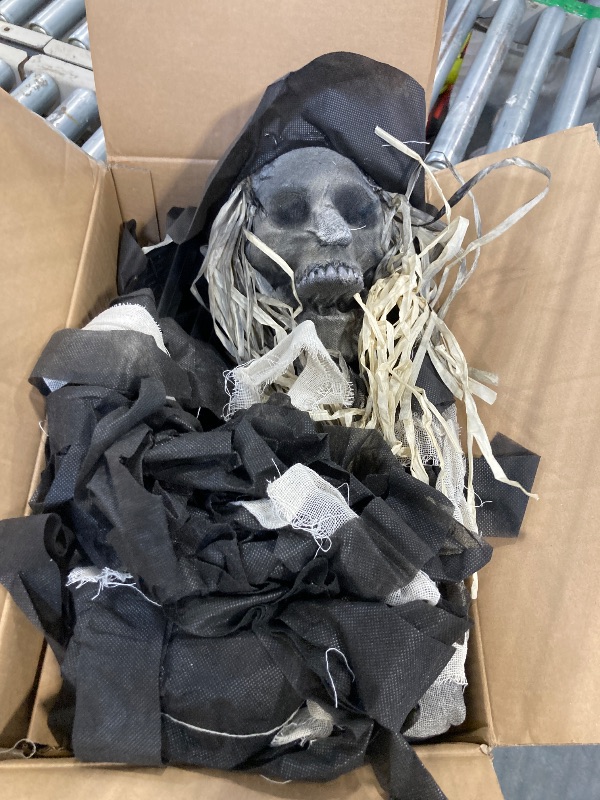 Photo 1 of ** SIMILAR*
6-Ft. Hunter the Standing Scarecrow Prop, Indoor or Covered Outdoor Halloween Decoration, Poseable