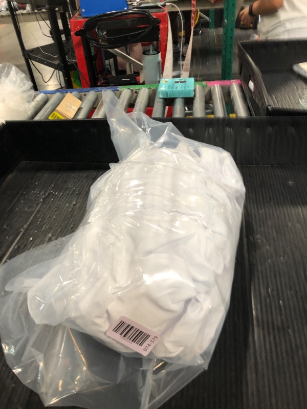 Photo 1 of ********HAS BEEN USEDD******CPLIRIS 10x20ft White Backdrop for Photography, Dual-Size Dual-Pocket Design Photo Booth Background for Portrait Photoshoot, Party and Video with Both Options of 10 feet and 20 feet in Width