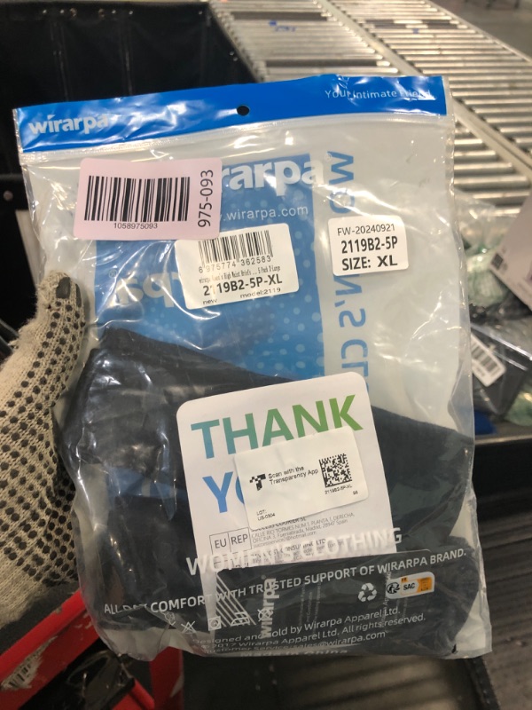 Photo 1 of ***MISSING PIECES**** wirarpa Women's Cotton Underwear Black High Waist Briefs Ladies Soft Panties Full Coverage Underpants 5 Pack X-Large