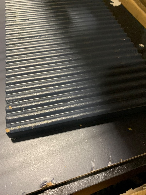 Photo 1 of *******SCUFFS AND SCRATCHES SOME SCREWS MISSING******OKD Luxury 70" Fluted Fireplace TV Stand, Modern Chic Entertainment Center for TVs Up to 80 inches, TV Console with Faux Marble Top, Curved Profile Design, Media Console for Living Room, Navy