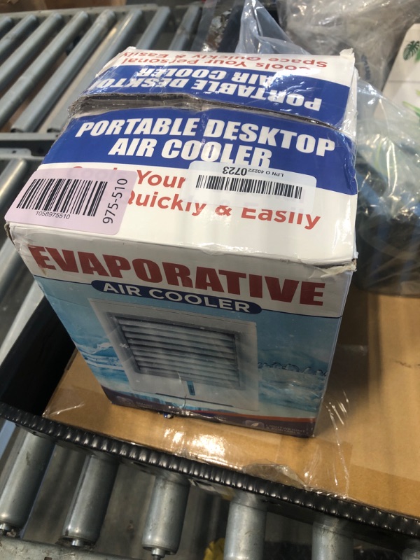 Photo 1 of * lid is broken*Portable Air Conditioners, Personal Evaporative Air Cooler with 3 Wind Speeds Touch Screen Small Air Conditioner Fan, Desktop Cooling Fan for Room, Bedroom, Office, Camping