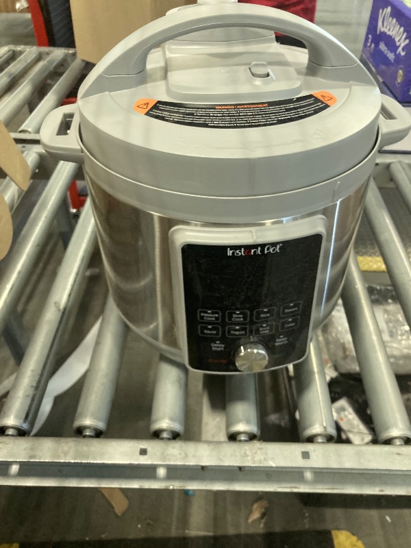 Photo 1 of *****HAS BEEN  USED STILL SMELLS LIKE FOOD*****Instant Pot, 6-Quart Whisper Quiet 9-in-1 Electric Pressure Cooker, Slow Rice Steamer, Sauté, Yogurt Maker, Warmer & Sterilizer, Free App with 800+ Recipes, Stainless Steel810028585171
