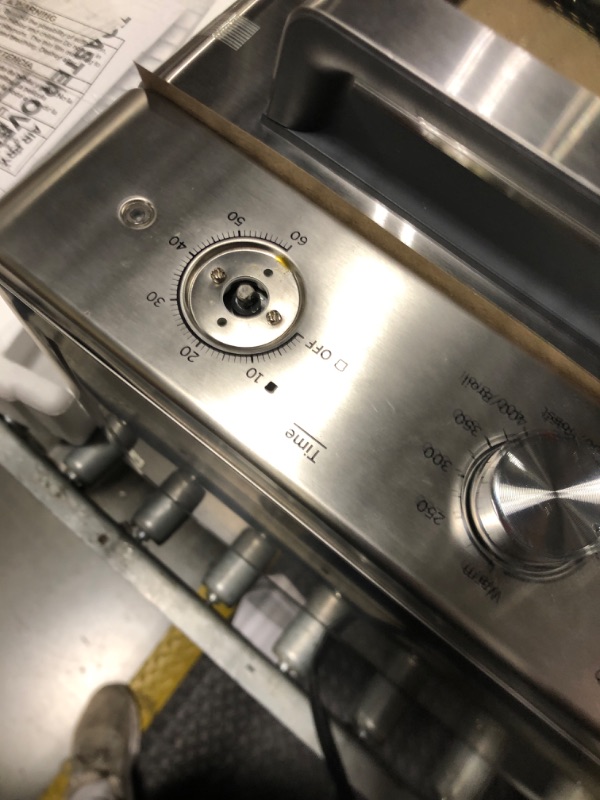 Photo 1 of *****MISSIMG A KNOB******GE Mechanical Air Fryer Toaster Oven + Accessory Set | Convection Toaster with 7 Cook Modes | Large Capacity Oven - Fits 12" Pizza | Countertop Kitchen Essentials | Stainless Steel