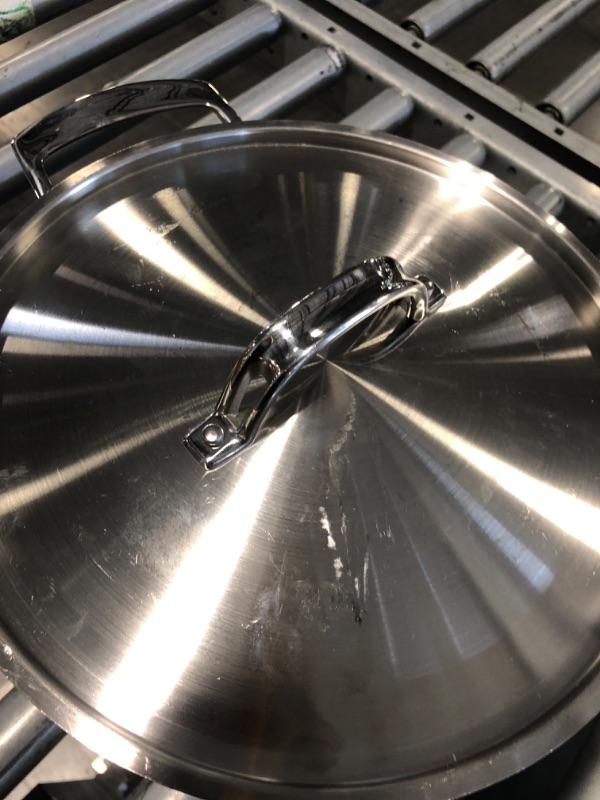 Photo 1 of *****SOME SCRATCHES THEY HAVE BEEN USED SO THEY WILL LOOK USED************Made In Cookware - 10 Piece Stainless Steel Pot and Pan Set - 5 Ply Clad - Includes Stainless Steel Frying Pans, Saucepans, Saucier and Stock Pot W/Lid - Professional Cookware - Cra