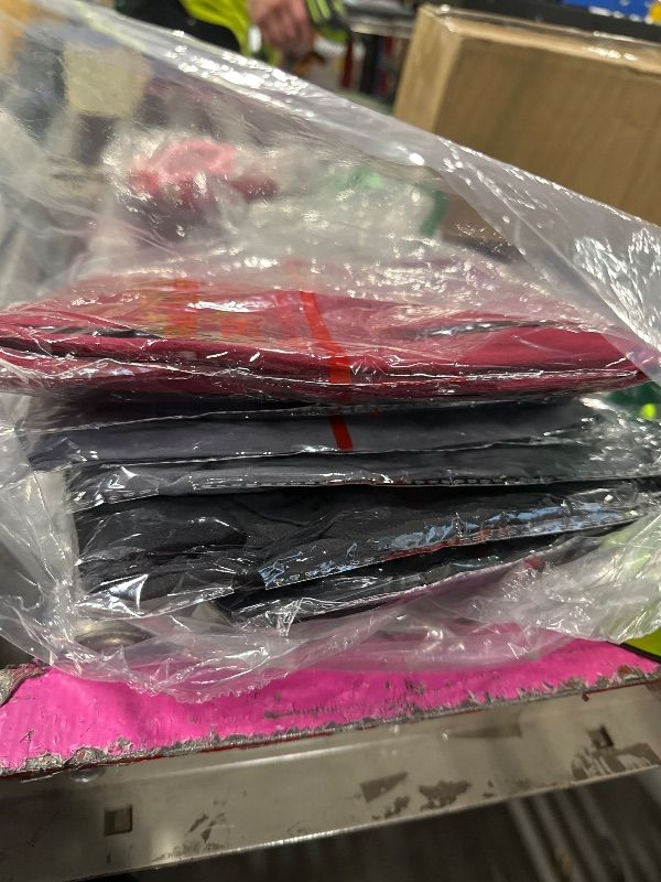 Photo 1 of **COLORS MAY VARY** LZYVOO Leggings with Pockets for Women, 6 Packs Soft High Waisted Tummy Control Workout Yoga Pants(2BlackGrayLBlueAPinkMint-XL)