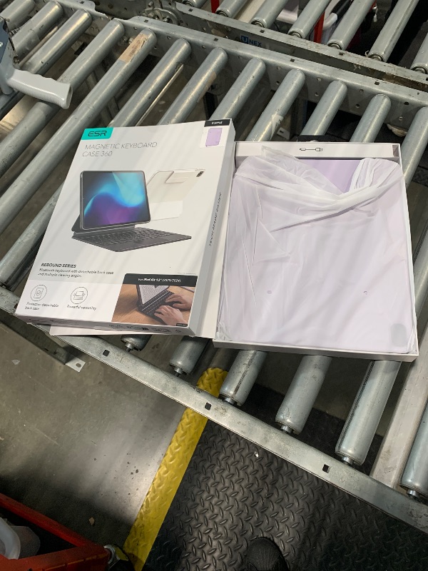 Photo 1 of ESR iPad Air 13 Inch Case Keyboard (M3/M2, 2025/2024), Easy-Set Magnetic Stand, Portrait/Landscape Mode, Removable Case with Multi-Touch Trackpad, Rebound 360 Series, Purple