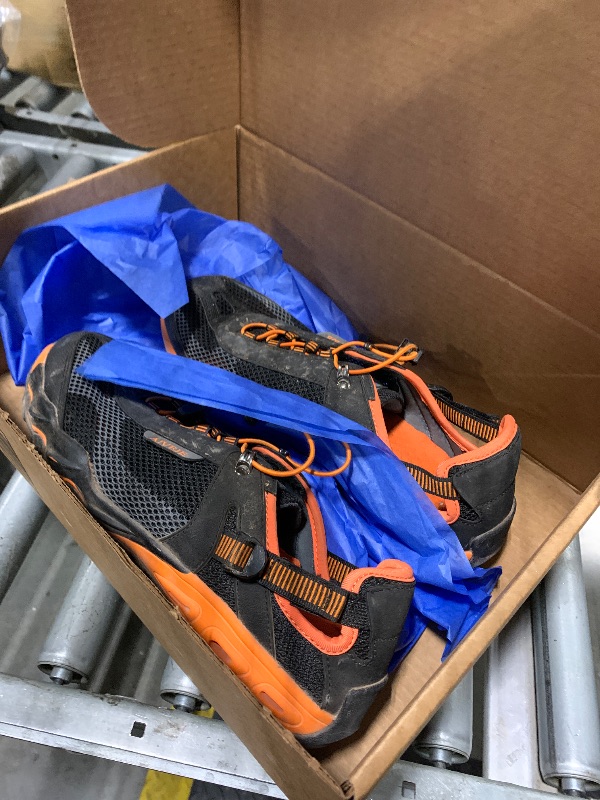 Photo 1 of ***USED****AIVEJE Men’s Amphibious Water Shoes - Summer Hiking Athletic Water Sandals Closed Toe Aqua Sneakers 10.5 Black Orange