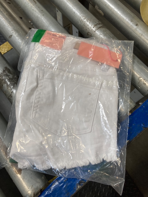 Photo 1 of [BLANKNYC] Girls 7-16 Cutt Off Shorts, White Lines, 10
