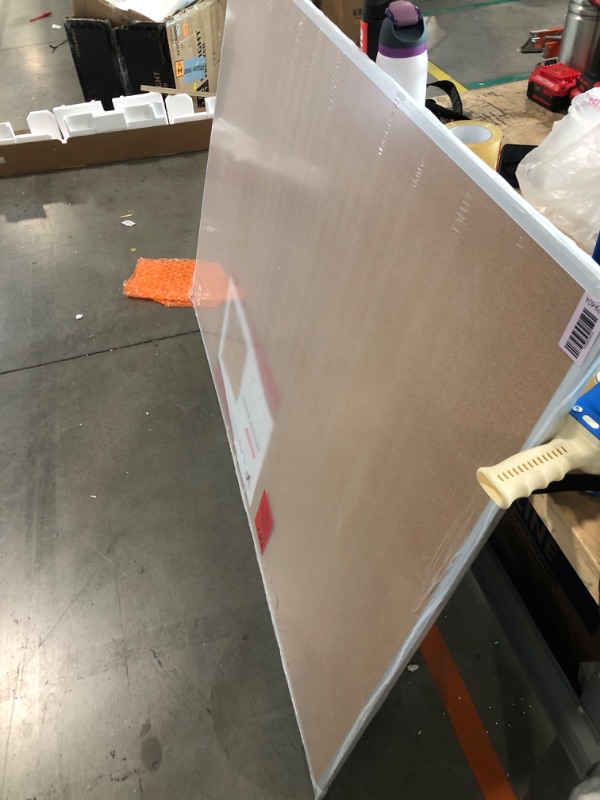 Photo 1 of ***Loose hardware*** VIZ-PRO Large Cork Bulletin Board, 72 X 48 Inches, Wall-Mounted Corkboard with Silver Aluminium Frame for School, Office, and Home 6' X 4'