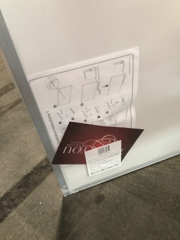 Photo 1 of ***Loose hardware*** VIZ-PRO Large Cork Bulletin Board, 72 X 48 Inches, Wall-Mounted Corkboard with Silver Aluminium Frame for School, Office, and Home 6' X 4'