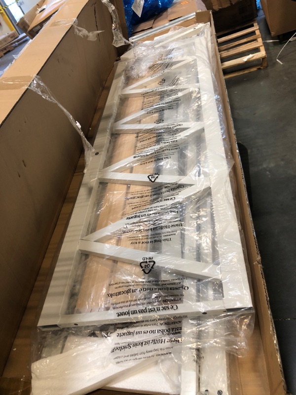 Photo 1 of ** NO HARDWARE**
Novilla Queen Bed Frame with Headboard, Metal Platform Bed Frame, Heavy Duty, No Box Spring Needed, Wood Slat Support, Easy Assembly, White