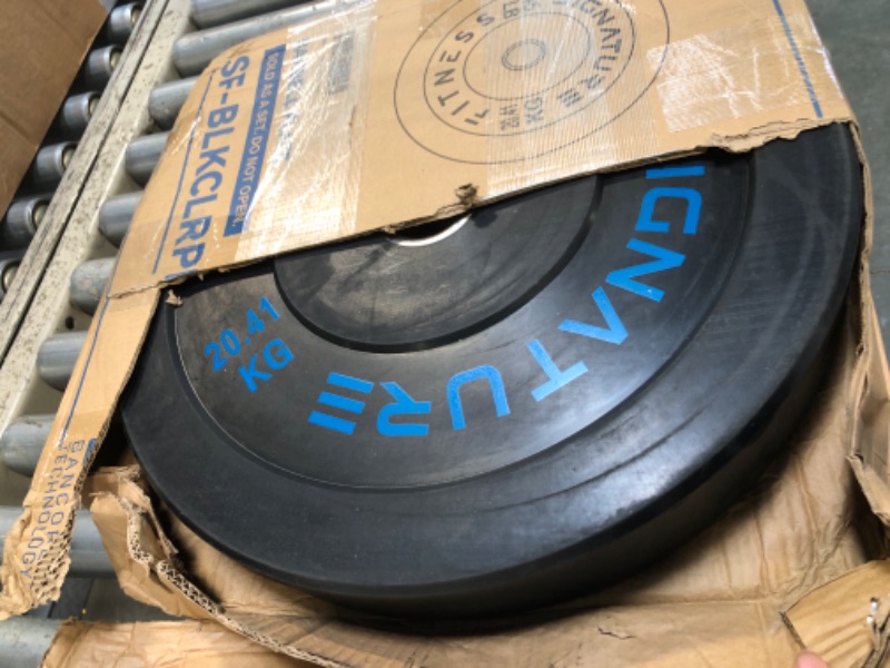 Photo 1 of ** SINGLE**
Fitvids Olympic Bumper Plates 45LBS SINGLE