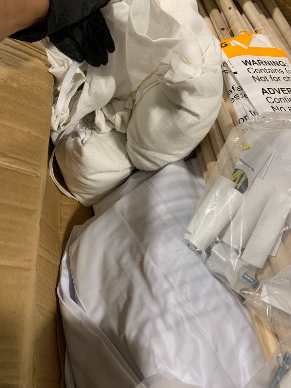 Photo 1 of ** may be missing some inflatable beds
8 Pack Sleepover Tent for Girls Party,Teepee Tent for Kids Slumber Party Bulk with Light String,Air Mattress,Fitted Sheet,Washable Natural Cotton Toddler Teepee Indoor Outdoor(White)