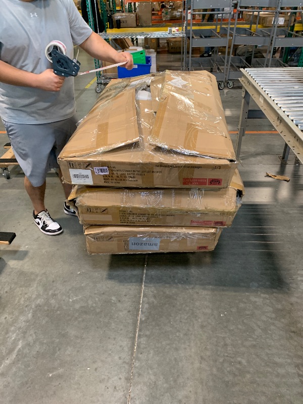 Photo 1 of ** 3 large boxes**
Shintenchi U-Shaped Sectional Sofa with Double Chaise, Beige