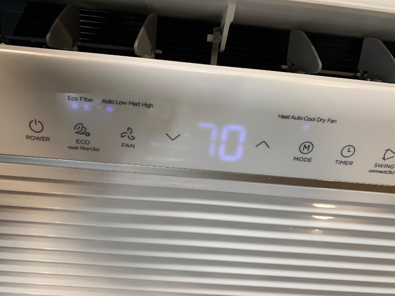 Photo 1 of ** missing remote**
Midea 8,000 BTU Smart Inverter Air Conditioner Window Unit with Heat and Dehumidifier – Cools up to 350 Sq. Ft., Energy Star Rated, Quiet Operation, Electronic Controls, Remote Control, White