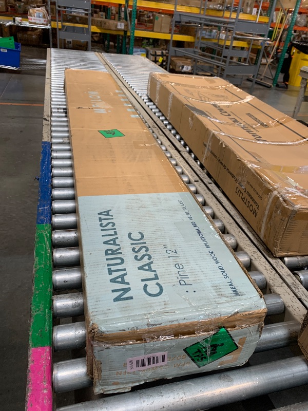 Photo 1 of ** might have missing hardware**
Mellow Naturalista Classic - 12 Inch Solid Wood Platform Bed with Wooden Slats, No Box Spring Needed, Easy Assembly, Full, Natural Pine