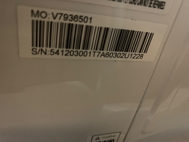 Photo 1 of **MISSING SOME HARDWARE**
Midea 12,000 BTU Smart Inverter Air Conditioner Window Unit with Heat and Dehumidifier – Cools up to 550 Sq. Ft., Energy Star Rated, Quiet Operation, Electronic Controls, Remote Control, White