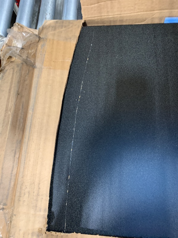 Photo 1 of ** CUT WHILE OPENING**
Correll 18"x96" Folding Seminar Training or Classroom Table, Black Granite Thermal Fused Laminate, Maximum Leg Room, Black Steel Frame, Made in The USA, Seats 4