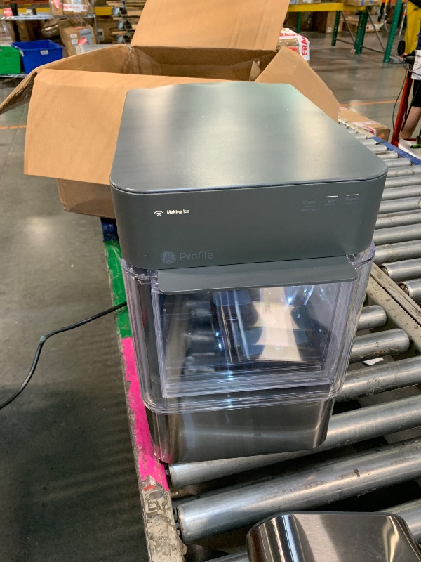 Photo 1 of ** dented parts and item**
GE Profile Opal 2.0 XL with 1 Gallon Tank, Chewable Crunchable Countertop Nugget Ice Maker, Scoop included, 38 lbs in 24 hours, Pellet Ice Machine with WiFi & Smart Connected, Stainless Steel