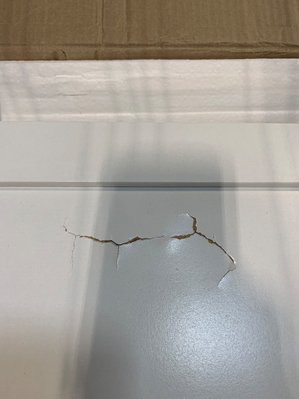 Photo 1 of ** DAMAGED DOOR/SIDE**
Sauder Select Storage Cabinet/ Pantry cabinets, White finish