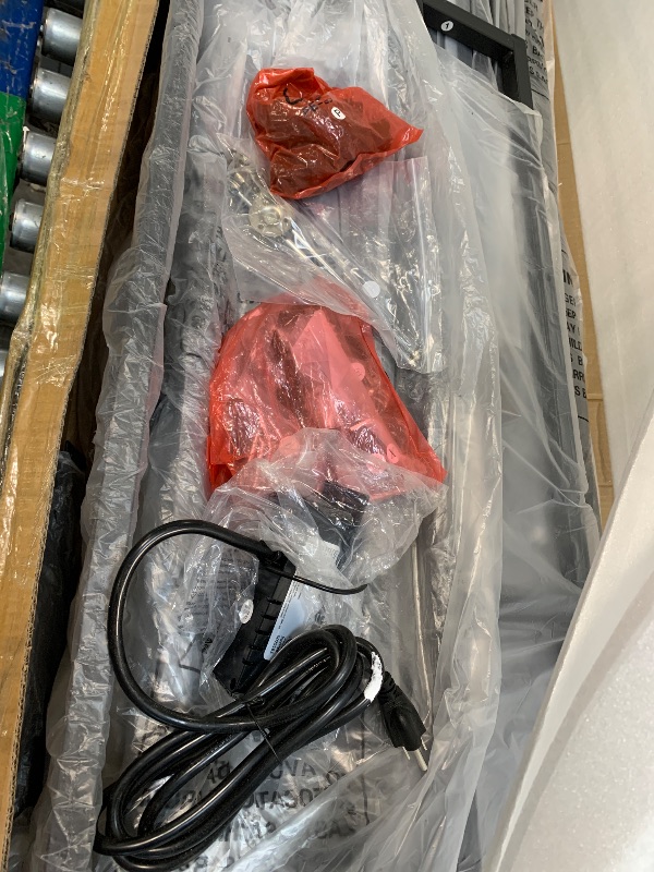 Photo 1 of ** MISSING INSTRUCTIONS**
YITAHOME Queen Bed Frame with 2-Tier Storage Shelves and Bookcase Headboard,LED Light Queen Size Bed with Charging Station, No Box Spring Needed/Noise Free, Dark Gray