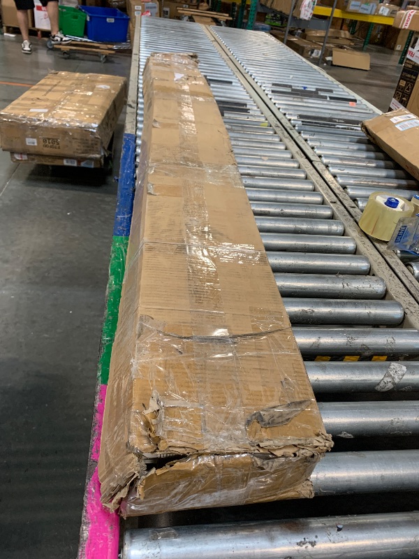 Photo 1 of ** MISSING HARDWARE. DAMAGE ON FRAME SEE: 3RD PHOTO**
Lotus & Windoware Cordless, 2 Inch Faux Wood Blind, 70" Wide x 72" Long, Window Blinds, Blinds & Shades, Blinds for Indoor Windows, Embossed, Bright White