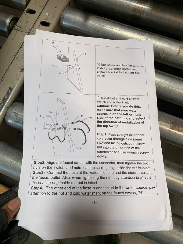 Photo 1 of ** loose instruction sheets*
EcoExplorer 50" Stainless Steel Professional Dog Washing Station - Pet Bathing Tub w/Non-Slip Stairs & Storage Shelf | Slip-Resistant Floor Grate | for Large/Medium/Small Dogs