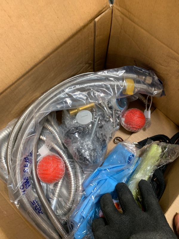 Photo 1 of ** loose instruction sheets*
EcoExplorer 50" Stainless Steel Professional Dog Washing Station - Pet Bathing Tub w/Non-Slip Stairs & Storage Shelf | Slip-Resistant Floor Grate | for Large/Medium/Small Dogs