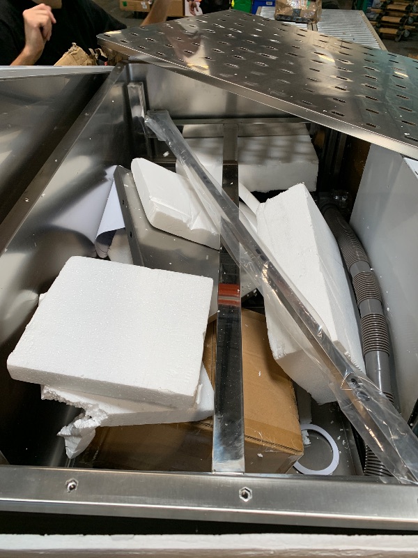 Photo 1 of ** loose instruction sheets*
EcoExplorer 50" Stainless Steel Professional Dog Washing Station - Pet Bathing Tub w/Non-Slip Stairs & Storage Shelf | Slip-Resistant Floor Grate | for Large/Medium/Small Dogs