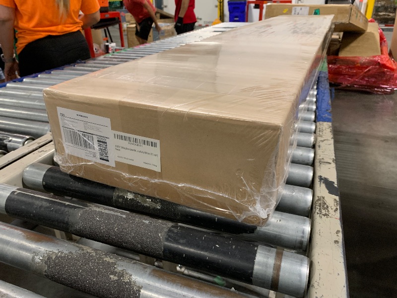 Photo 1 of ** SEALED**
JUBEST 48" x 84" Barn Door, Slding Barn Doors Kit Wave Shape Door Panel with Hardware Kit Include, Easy Installation, Solid Wood, MDF & PVC Covered, White