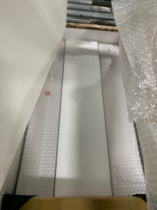 Photo 1 of ** SEALED**
JUBEST 48" x 84" Barn Door, Slding Barn Doors Kit Wave Shape Door Panel with Hardware Kit Include, Easy Installation, Solid Wood, MDF & PVC Covered, White