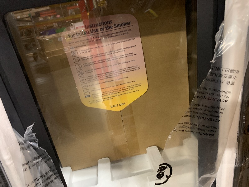Photo 1 of ** CRACKED DOOR, STILL FUNCTIONS AND CLOSES**
EAST OAK Ridgewood Pro 30" Electric Smoker | Built-in Meat Probe & Elevated Stand for Outdoors | Up to 6× Longer Smokes, Adjustable Side Chip Loader | Smoke More with 725 sq in Cooking Area