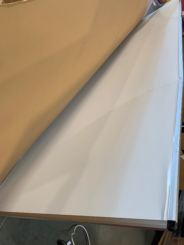 Photo 1 of ** DENTED**
VIZ-PRO Dry Erase Board/Magnetic Whiteboard, 96 x 48 Inches, Large Wall Mounted Board for School Office and Home 8' x 4'