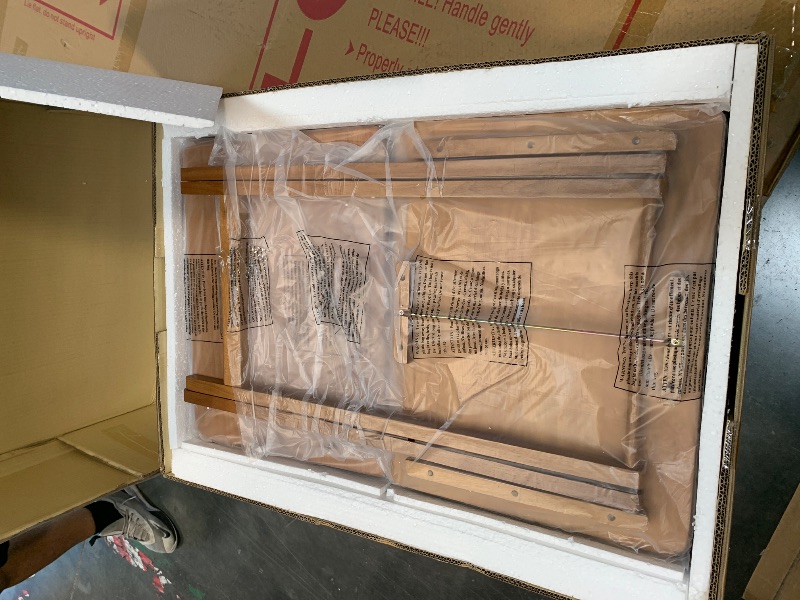 Photo 1 of ** MISSING INSTRUSTIONS**
Winsome Wood 33720 17.5 x 23.3 x 33.9 in. Sophia Snack Table Set Teak - 5 Piece