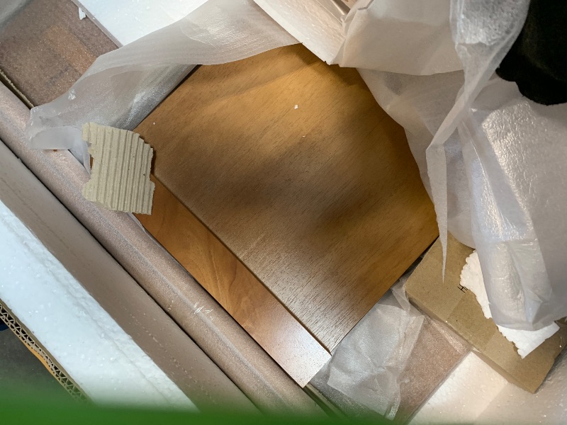 Photo 1 of ** MISSING INSTRUSTIONS**
Winsome Wood 33720 17.5 x 23.3 x 33.9 in. Sophia Snack Table Set Teak - 5 Piece