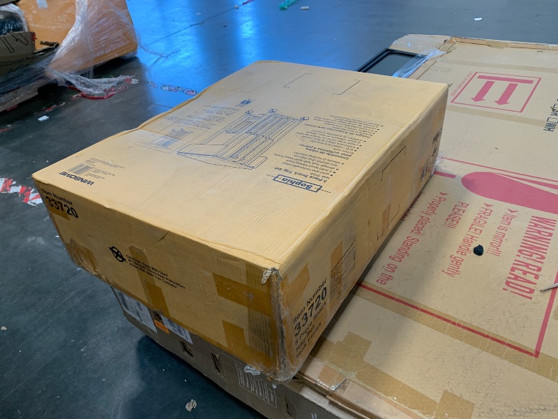 Photo 1 of ** MISSING INSTRUSTIONS**
Winsome Wood 33720 17.5 x 23.3 x 33.9 in. Sophia Snack Table Set Teak - 5 Piece