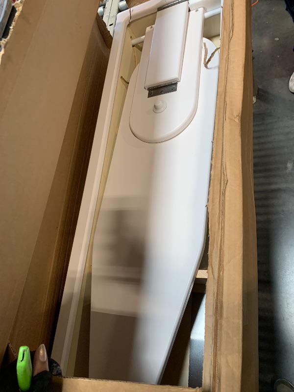 Photo 1 of ** DAMAGED, CRACKED WOOD**
Household Essentials Stowaway in-Wall Ironing Board Finish: White