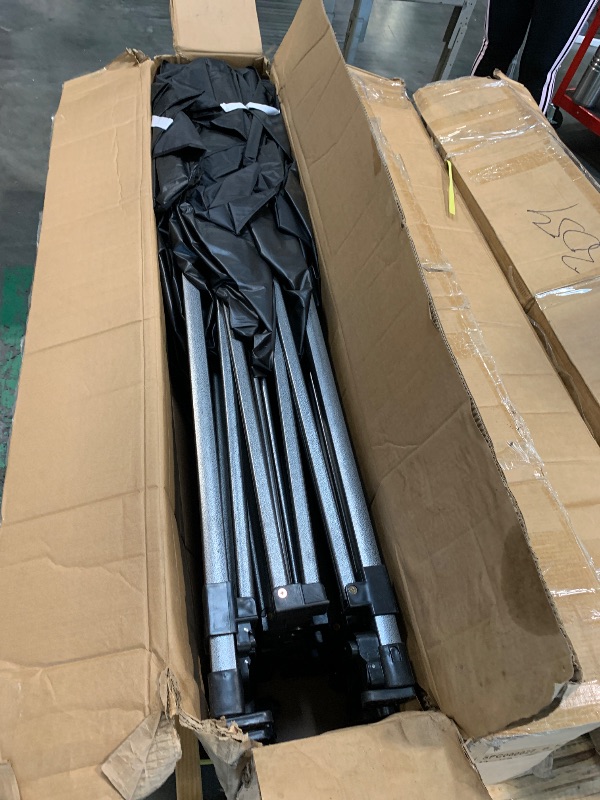 Photo 1 of ** missing sand bags and case**
COBIZI 10x20 Heavy Duty Pop up Canopy Tent Without Sidewall Easy Up Commercial Outdoor Canopy Wedding Party Tents for Parties All Season Wind Waterproof Gazebo with Roller Bag,Black(Frame Thickened)