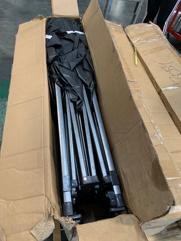 Photo 1 of ** missing sand bags and case**
COBIZI 10x20 Heavy Duty Pop up Canopy Tent Without Sidewall Easy Up Commercial Outdoor Canopy Wedding Party Tents for Parties All Season Wind Waterproof Gazebo with Roller Bag,Black(Frame Thickened)