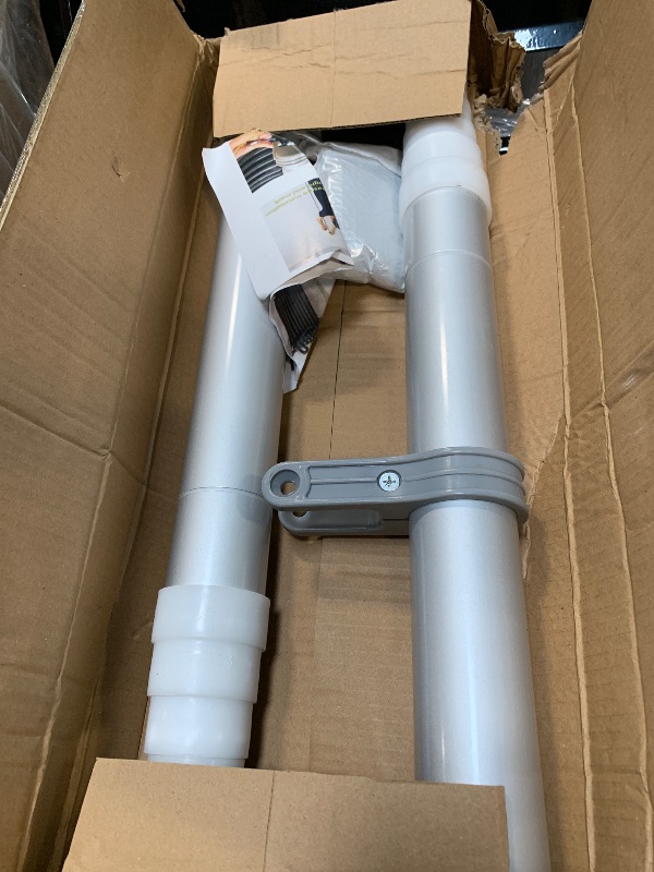 Photo 1 of *USED*
Wall Mounted Folding Ladder with Handrails, Pull Down System Attic Stairs, Telescopic Attic Ladder, Applicable Height 9.6-10ft, Attic, Basement, Warehouse, Passage Folding Stair (Black, 12 Steps)