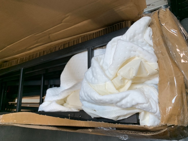 Photo 1 of ** no hardware needed**
Amazon Basics Smart Box Spring Bed Base, 9-Inch Height Mattress Foundation, Tool-Free Easy Assembly, King, 79"L x 75.5"W x 9"H, White