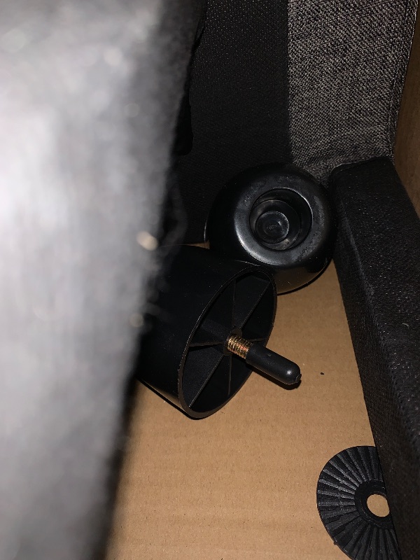 Photo 1 of ** missing 2 feet parts **
DUMOS Recliner Chair for Adults, Massage Reclining Chair for Living Room, Adjustable Home Theater Seating Single Sofa with Padded Seat Backrest and Footrest, Linen, Grey