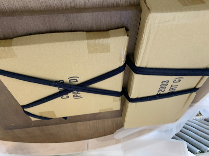 Photo 1 of  **SOLD AS IS/NO REFUND** retail:$600
Crosley Furniture Shelby 5-Piece Traditional Round Dining Table Set for 4, Distressed White