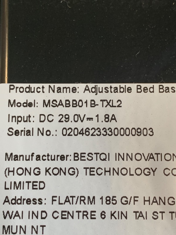 Photo 1 of  **SOLD AS IS/NO REFUND**** ONLY ONE HALF OF THE BED NOT A KING SIZE!!**
Marsail MS01-2 Split King Adjustable Bed Base with Massage-APP Connects Adjustable Bed Frame with 4 Height Options, 3 Minutes Fast Assembly, Wireless Control Adjustable Bed with Unde