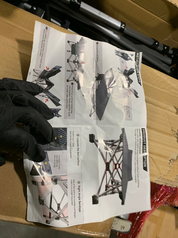 Photo 1 of ** missing bag**
ABORON Oversized XXL Folding Camping Cot W/Mat for Adults, 78" L x 32" W x 18" H Heavy Duty Outdoor Bed with Carry Bag,1200 D Layer Oxford Travel Camp Cots