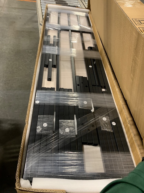 Photo 1 of  **SOLD AS IS/NO REFUND**
Bellemave Loft Bed Full Size with Storage Stairs, Beside Shelf & Wardrobe, Metal Full Size Loft Bed with USB Ports & LED Light, Large Under-Bed Space Loft Beds for Adults, Teens, Kids, Black Natural